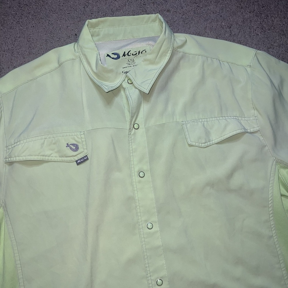 Mojo Outdoor Snap Short Sleeve Cape Back Shirt Lightweight Fishing Men's 2XL
